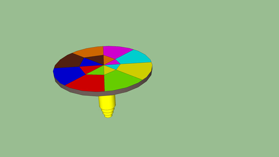 Multi-coloured Table | 3D Warehouse