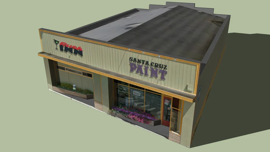 Paint Shop and Rush In in Santa Cruz Kalifornien 3D Warehouse