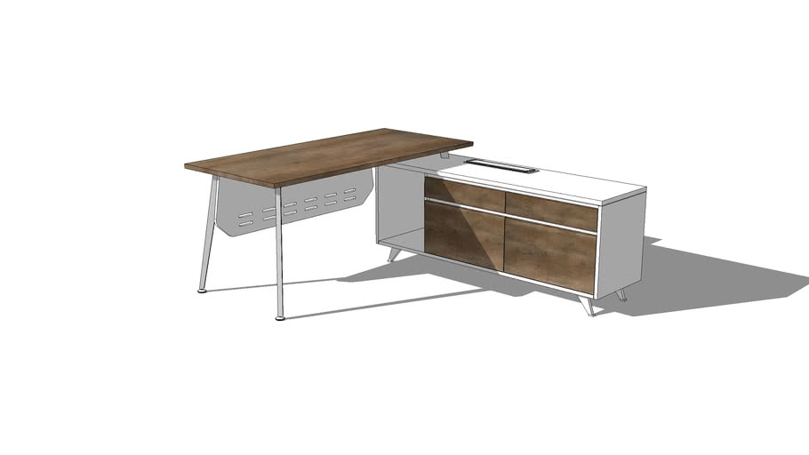 Modern executive desk by VINOTI Office 3D Warehouse