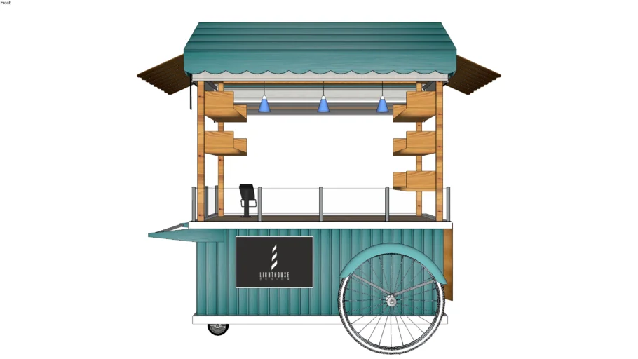 TURQUOISE RETAIL CART