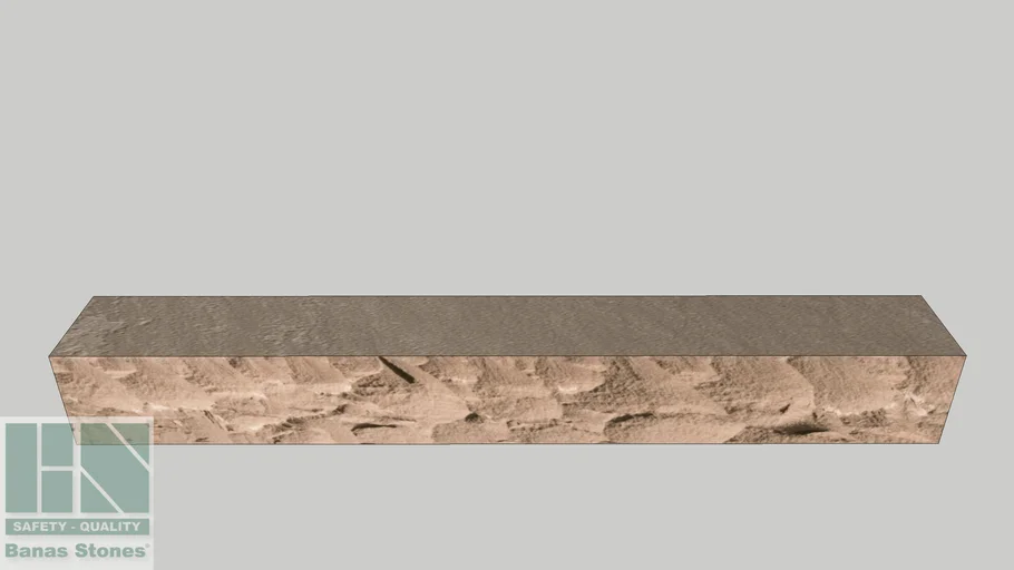 Banas Stones Natural 6' Kerbs/Step Fillers - 48' x 6' - Banas Brown ...