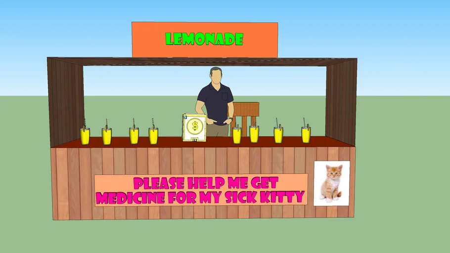 Fancy Lemonade Stand | 3D Warehouse
