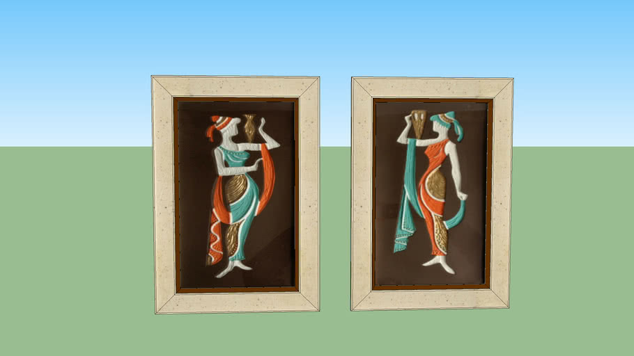 Mid Century Roman wall hangings 3D Warehouse