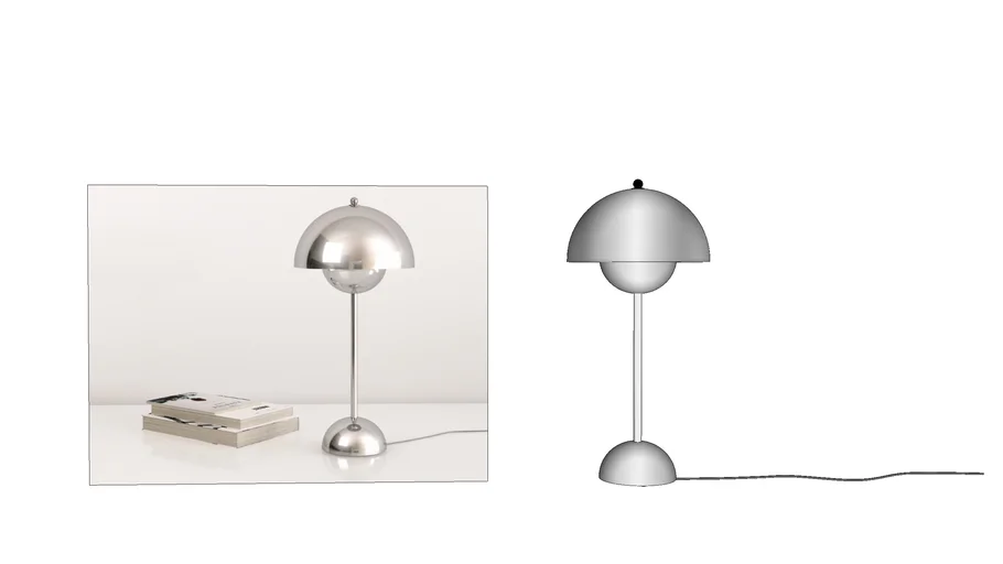 Table lamp metal