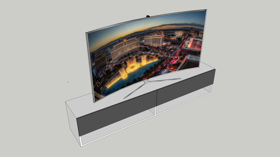 tv wall 3D Warehouse