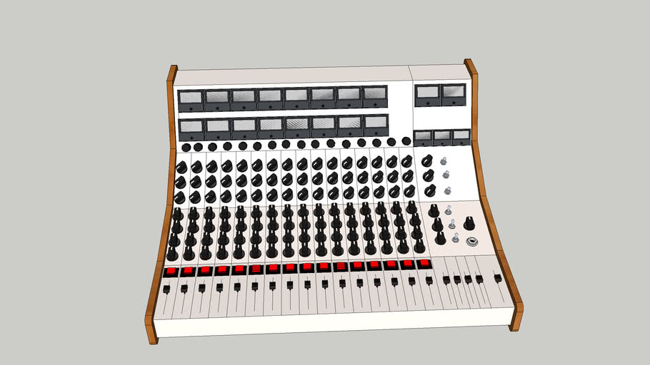 Vintage mixing console 3D Warehouse