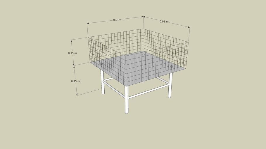 perforated bargain rack | 3D Warehouse