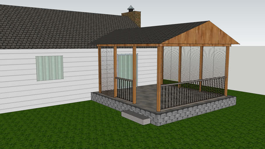 Covered patio 3D Warehouse