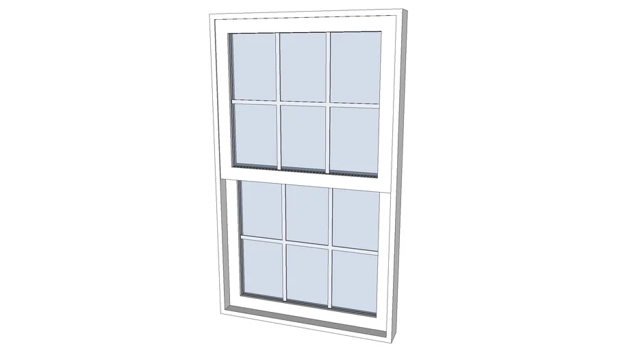 3050 Doublehung Vinyl Window | 3D Warehouse