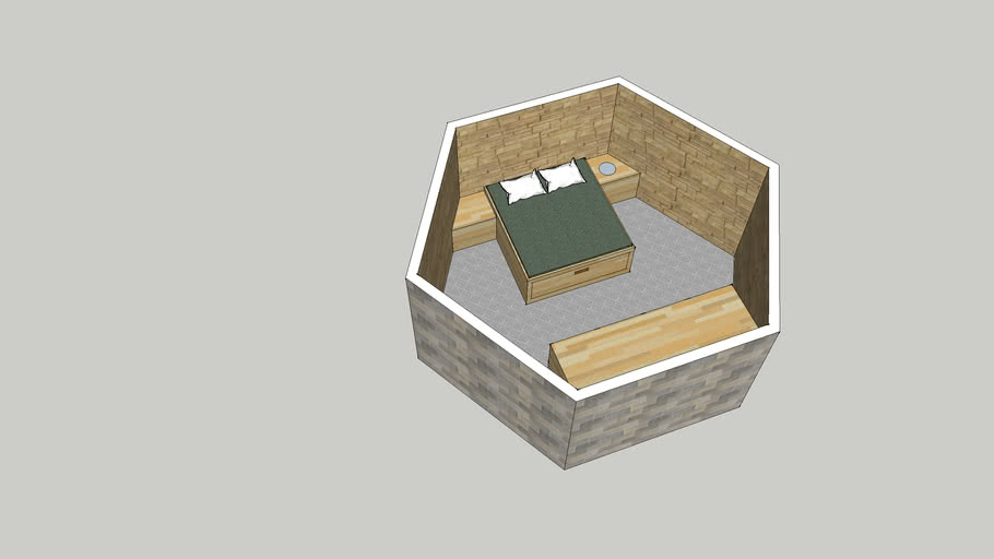 Hexagonal Bedroom 3D Warehouse