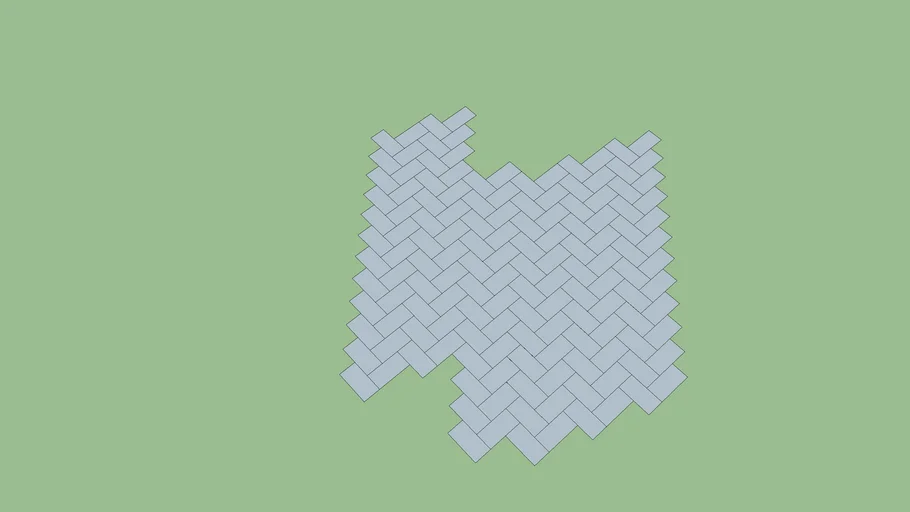 Herringbone Pattern 12x24 3D Warehouse