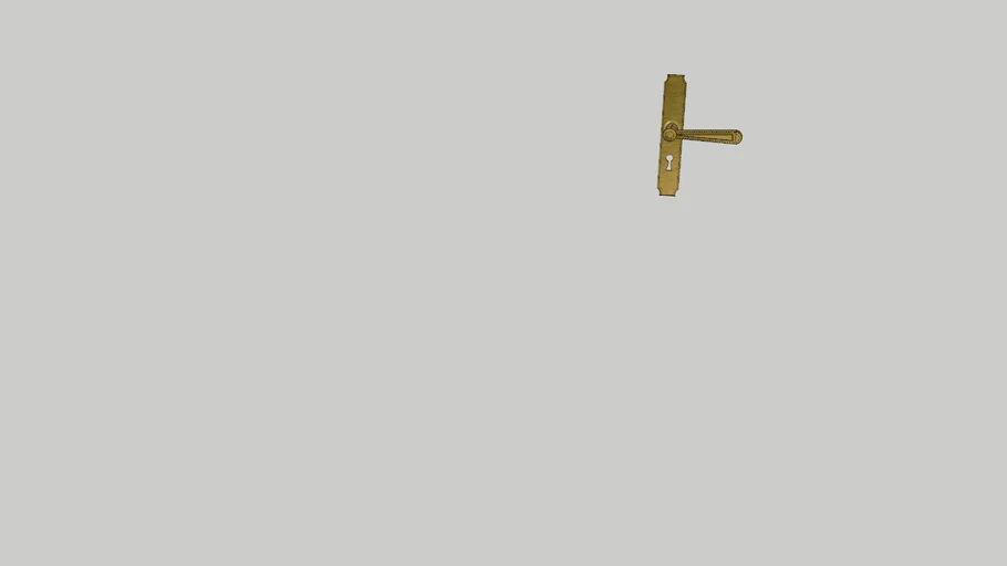 poignée de porte ancienne | 3D Warehouse