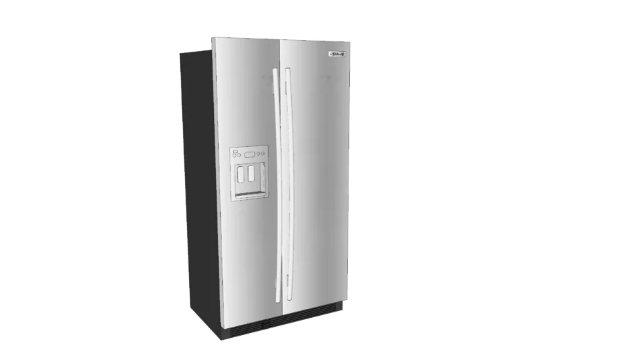 JCD2595WES 72" Cabinet Depth Side-By-Side Refrigerator with Dispenser