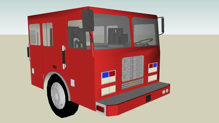 2010 Seagrave Fire Cab | 3D Warehouse