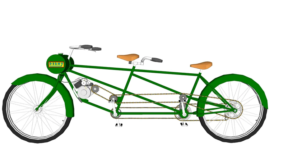 Bicicleta tándem modelo 3d Modelo 3D $150 - .skp - Free3D
