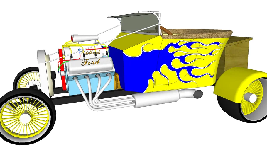 1923 Ford 'T' bucket 3D Warehouse