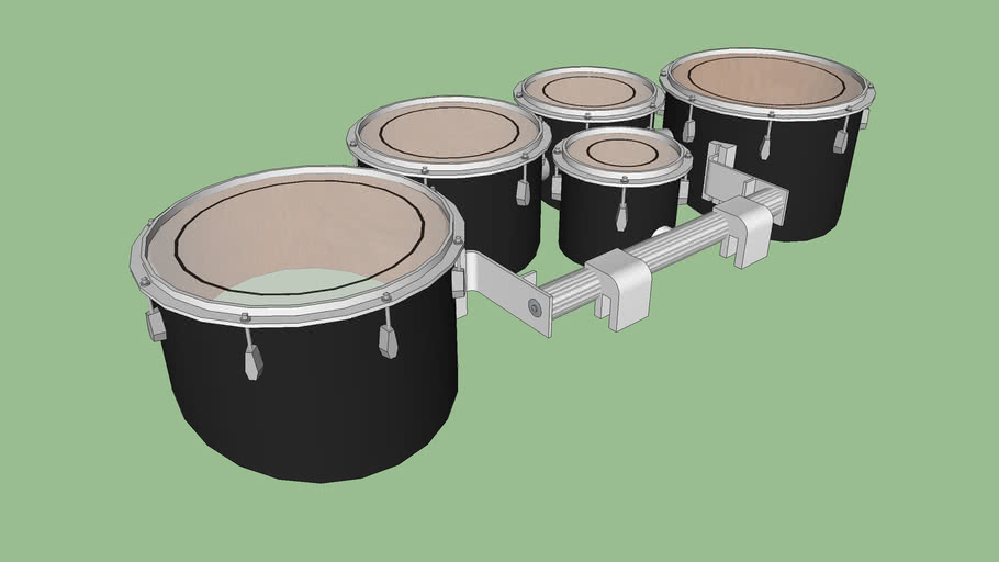 Marching Tenor Drums 3D Warehouse