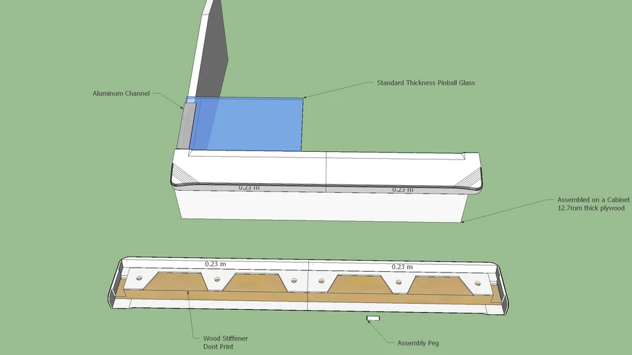 3d Printable Pinball Lockdown Bar Mk 2 3D Warehouse