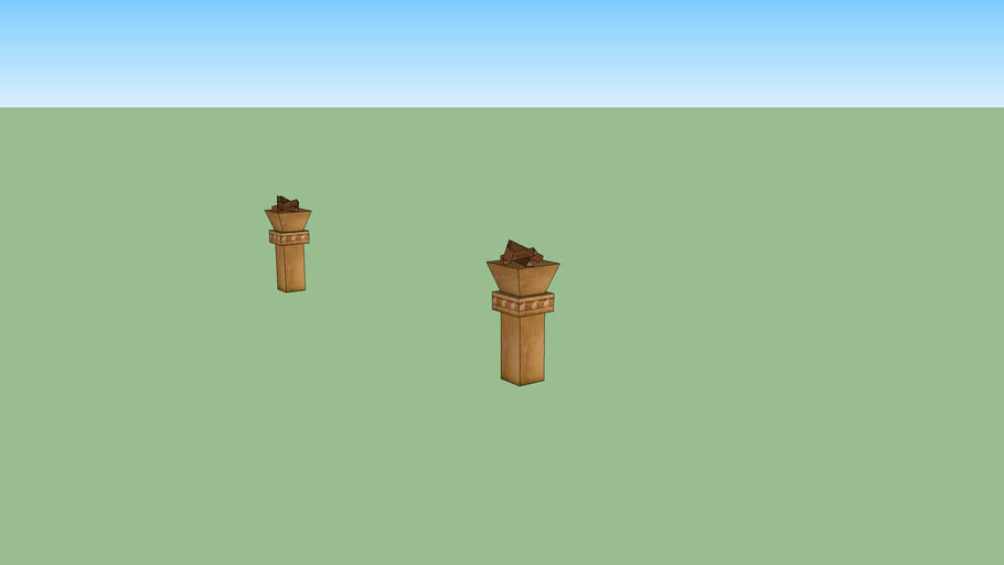 DK Temple torches 3D Warehouse