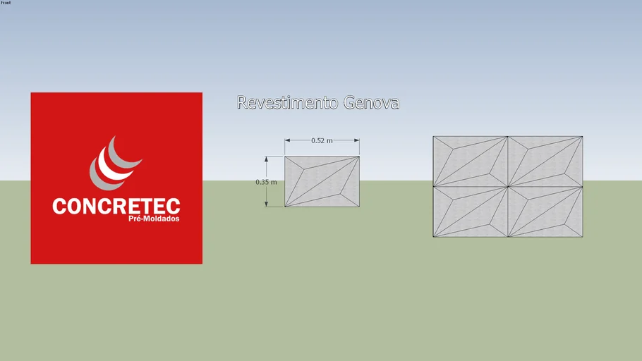 Concretec - Revestimento 3D - Genova