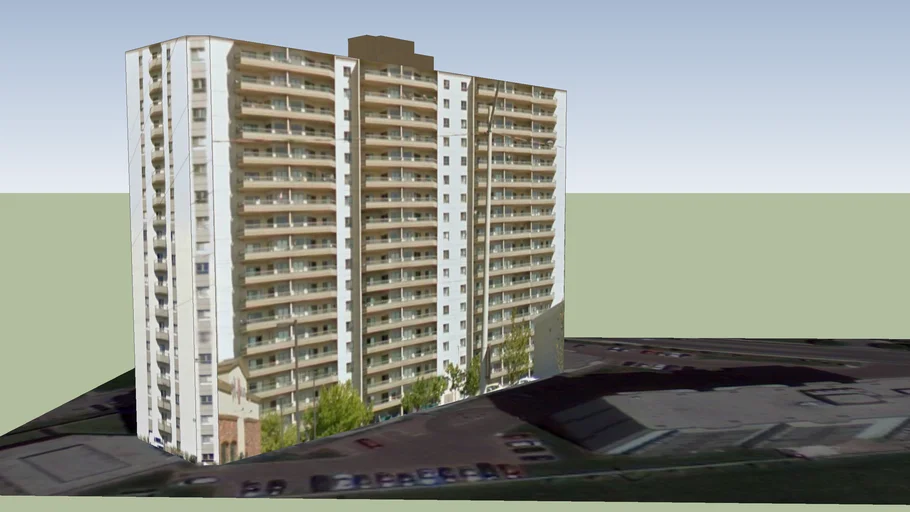 Wilson Ave Apartments West Building 3D Warehouse