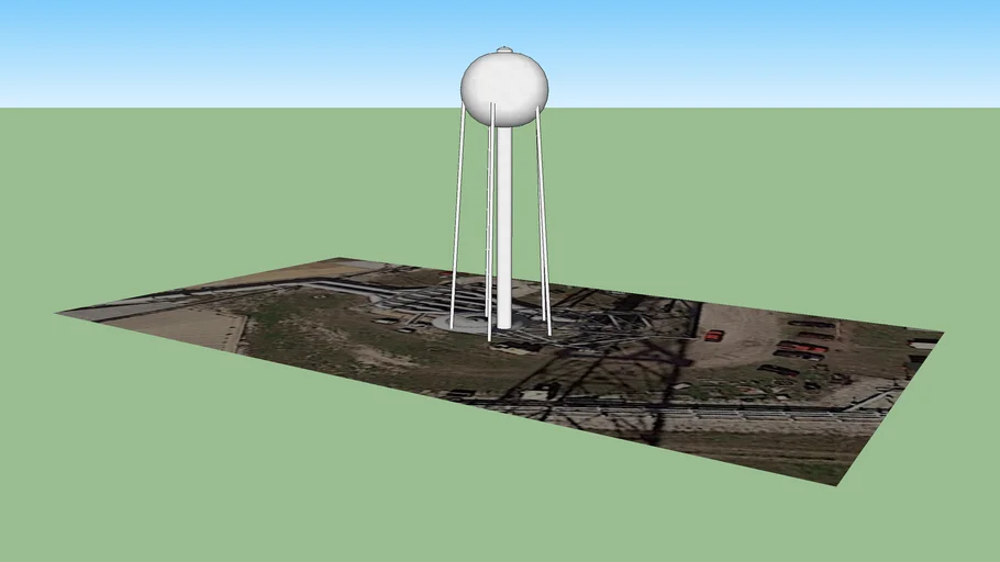 Water Tower Near Launch Pad 39B 3D Warehouse