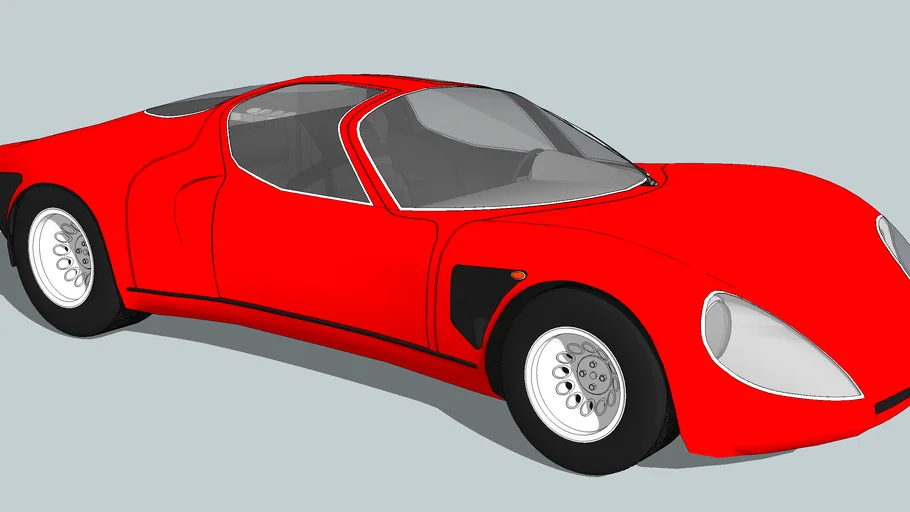 Vurdering Satire produktion Alfa Romeo 33 / 2 Stradale | 3D Warehouse