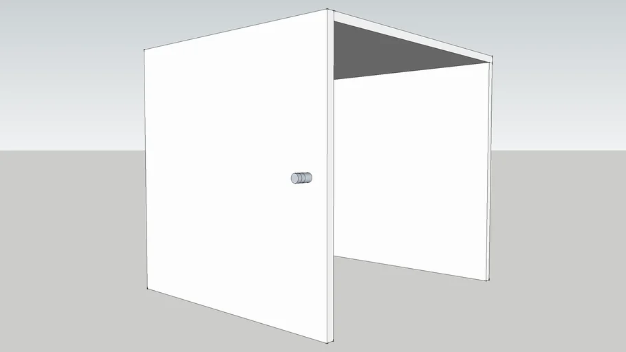 IKEA EXPEDIT Insert with door white 3D Warehouse