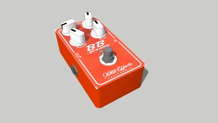 BB Pre Amp Guitar Pedal 3D Warehouse