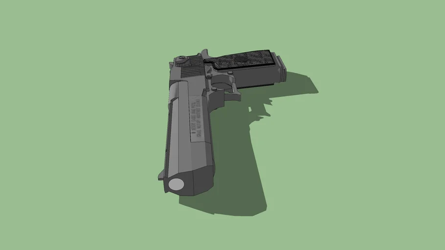 my cardboard desert eagle planing 3D Warehouse