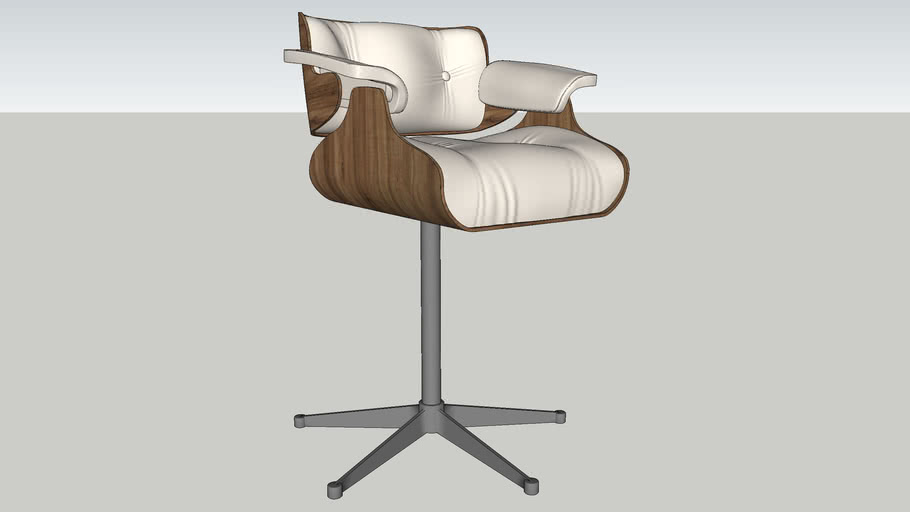 Eames Lounge Counter Stool 3D Warehouse