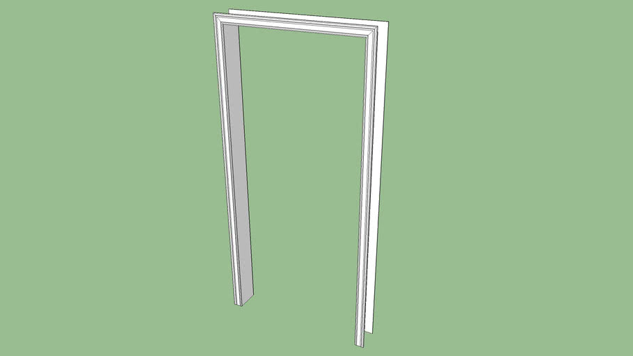 3' wide door frame 3D Warehouse