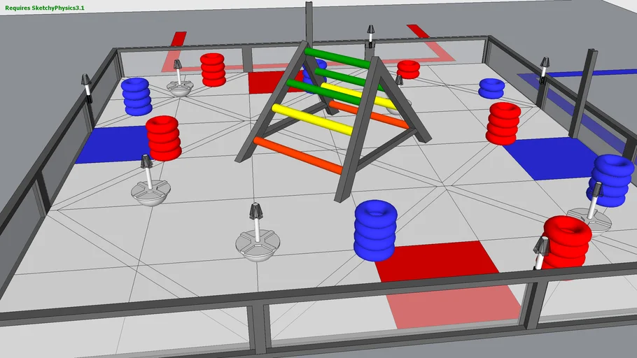 VEX Round Up field | 3D Warehouse