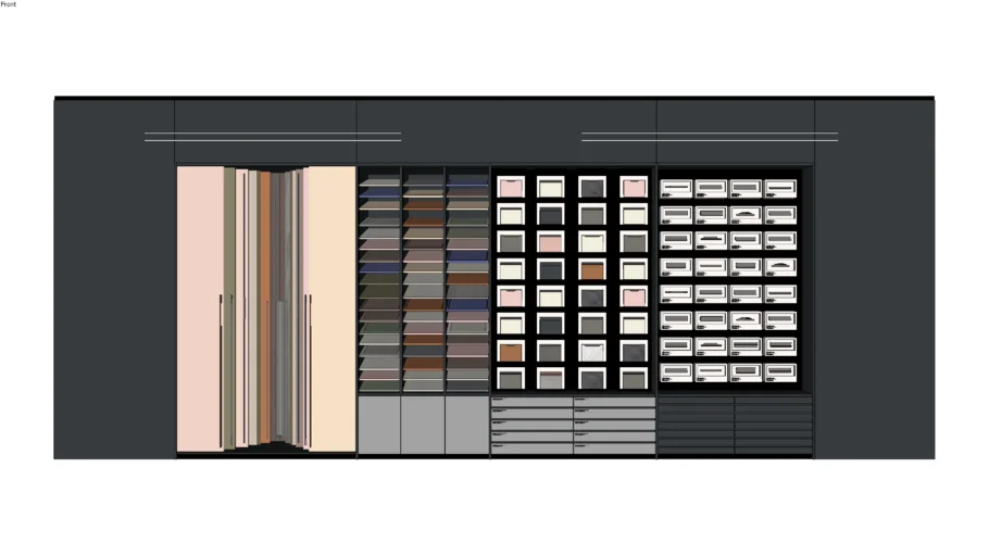 Sample Material Shelf