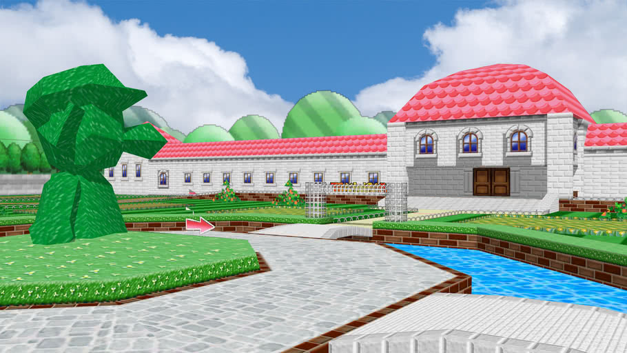 Peach Gardens (Mario Kart DS) 3D Warehouse