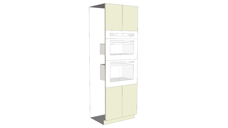 Kitchen cabinet with built in oven