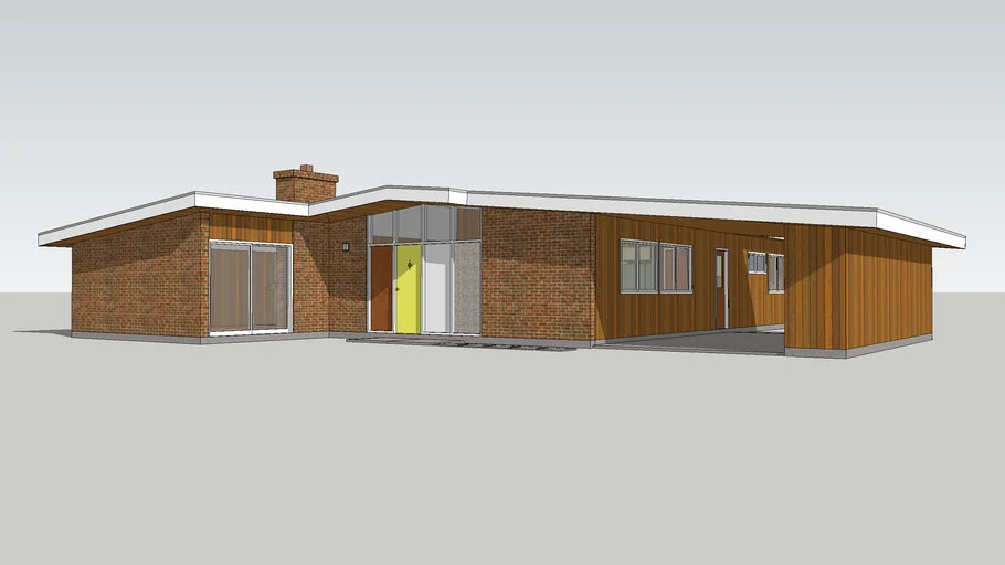 Midcentury Modern House 3D Warehouse