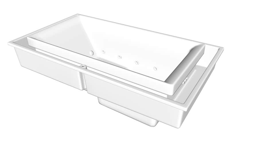 K-1188-C1 sok(R) 75" x 41" drop-in Effervescence bath with chromatherapy and right-hand drain