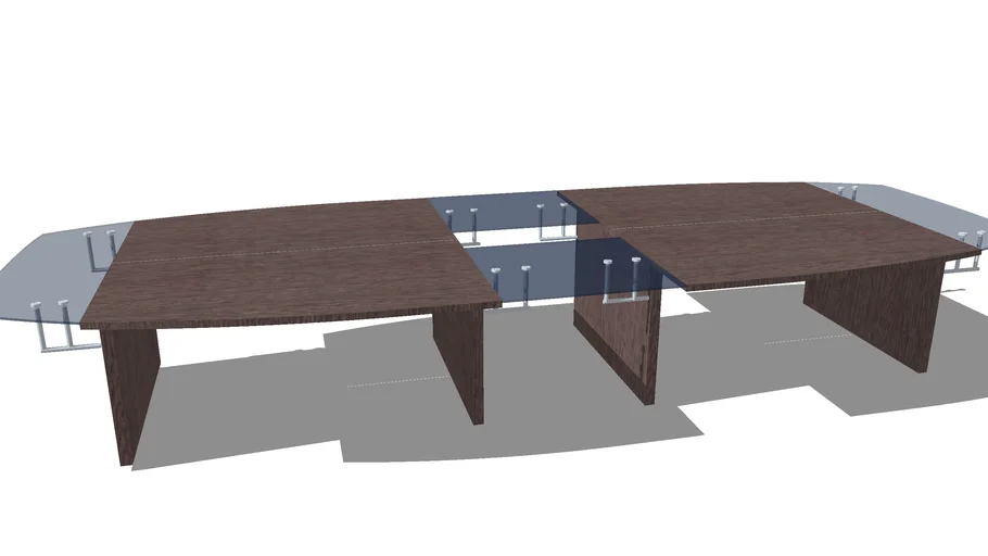 Modelo 3D o componente 3D gratis de una mesa de comedor grande sketchup -  Arquitek3D