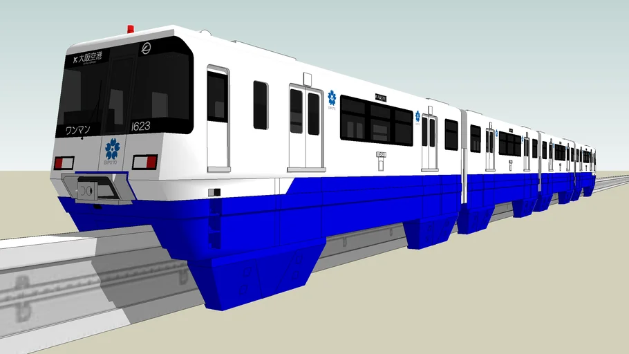 Osaka Monorail Line (EXPO'70 50th years anniversary wrapping) | 3D ...