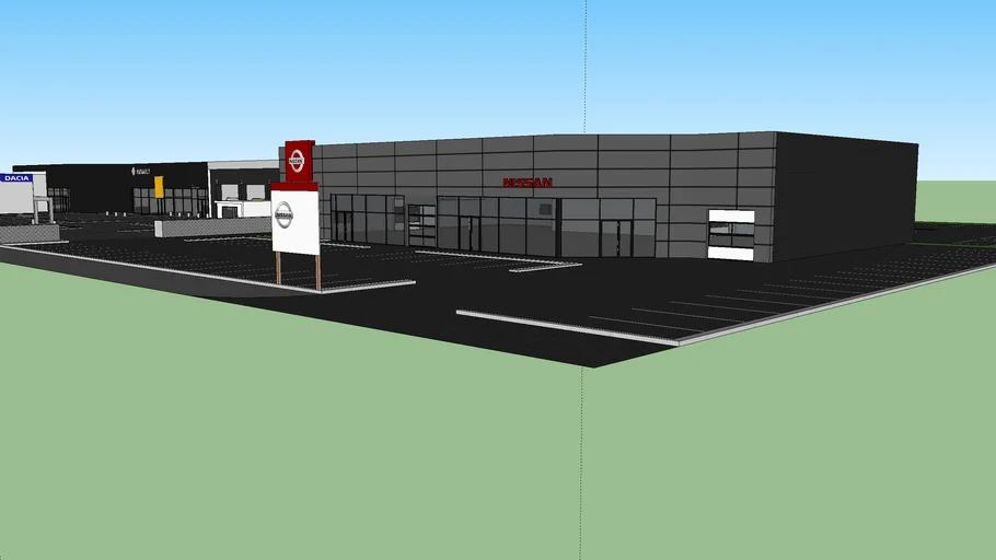 Concession RENAULT 3D Warehouse