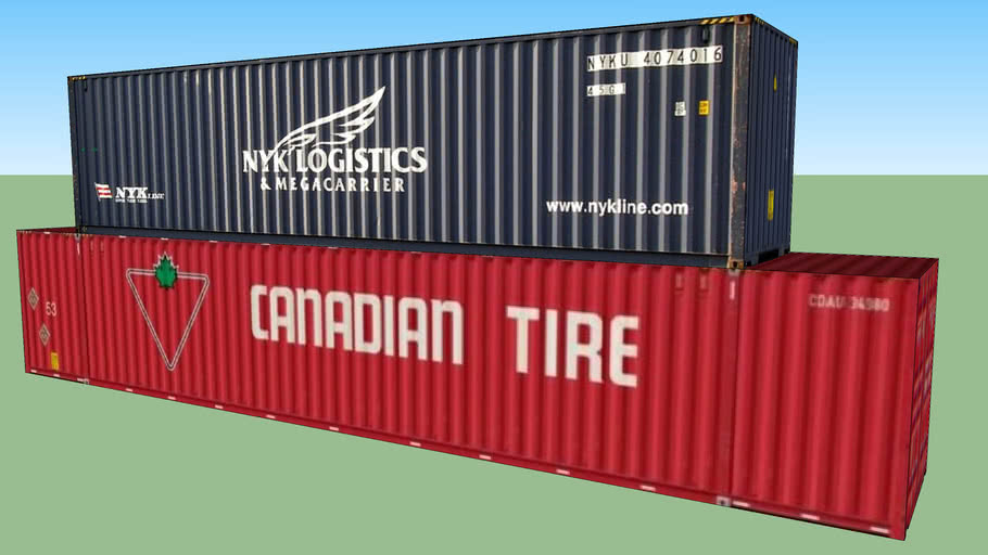 Container Double Stack | 3D Warehouse