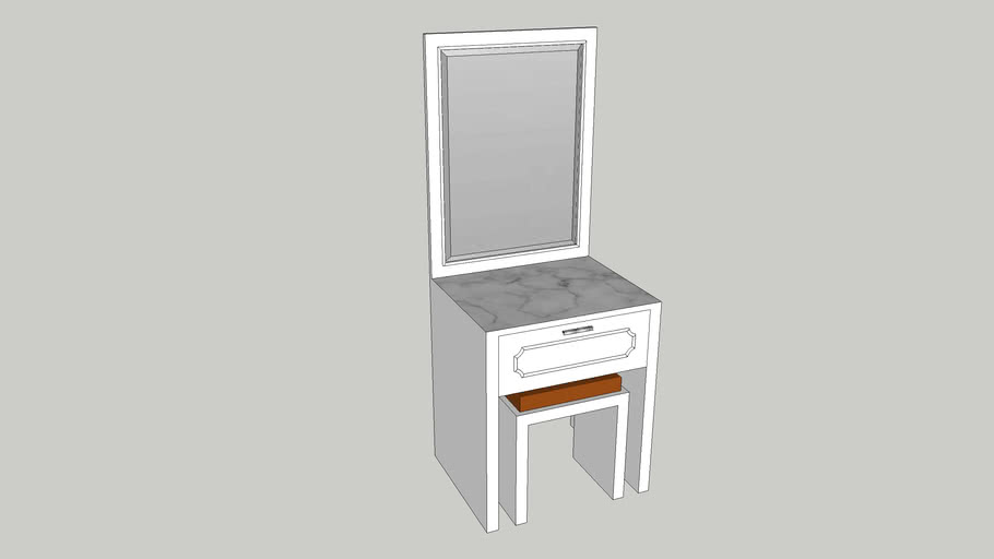 Meja Rias Table For Make-up | 3D Warehouse