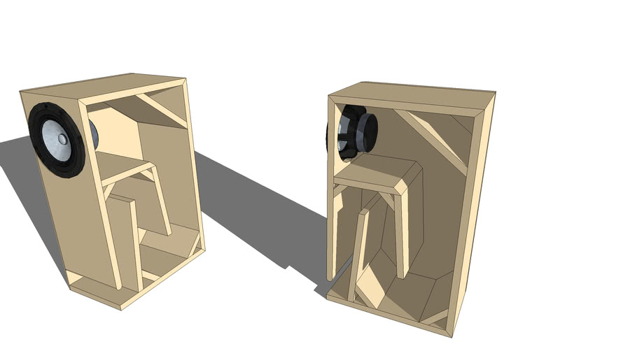 Mark Audio Alpair 12P Transmission Line Speakers 3D Warehouse