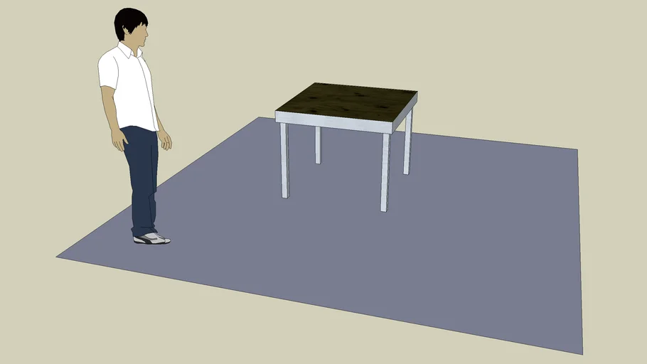 Stage riser 100x100x80cm | 3D Warehouse