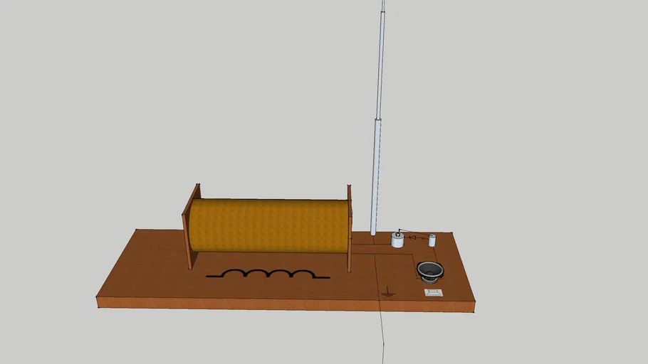 Old Crystal Radio Set Design 3D Warehouse