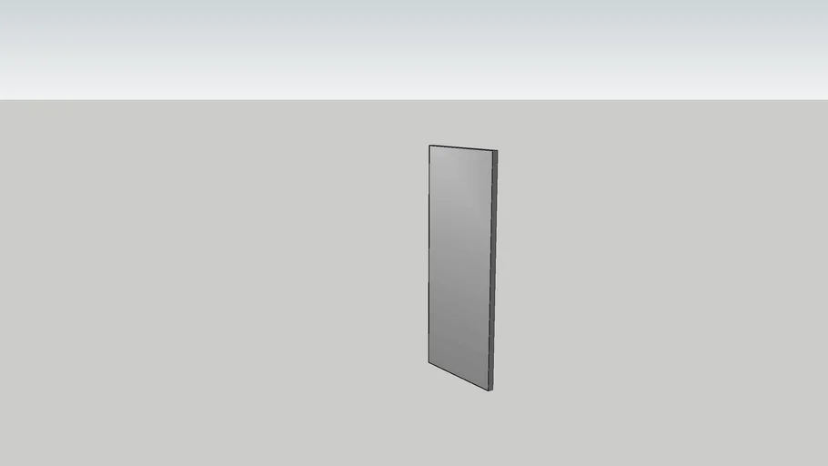 CB2 Infinity Black Floor Mirror | 3D Warehouse