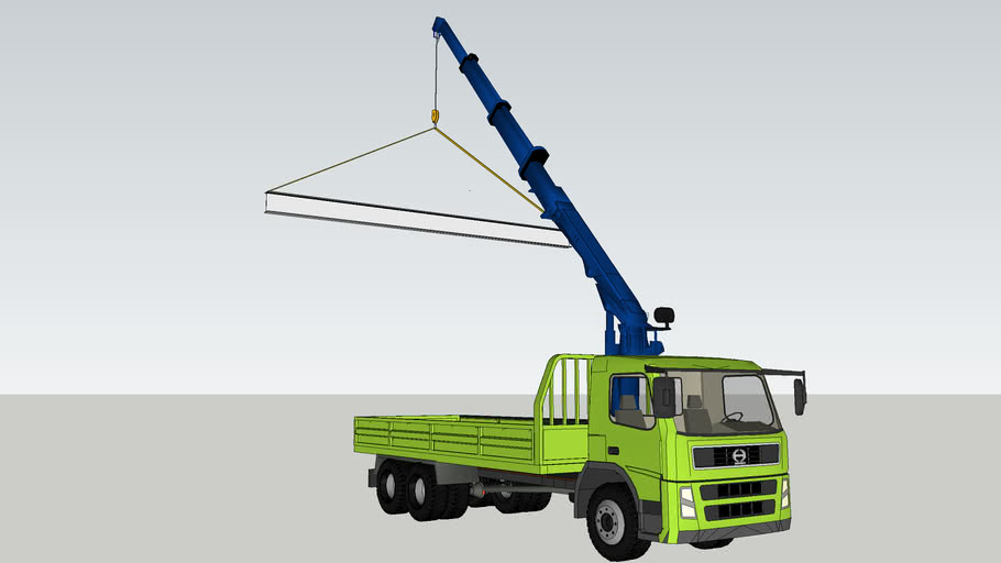 TRUCK CRANE HINO 10 Ton 3D Warehouse