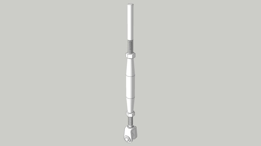 Turnbuckle Inox Jakob 30840-800 | 3D Warehouse