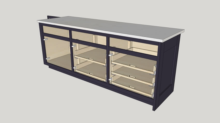DIY Kitchen Cabinet Pullout (Shelves) | 3D Warehouse